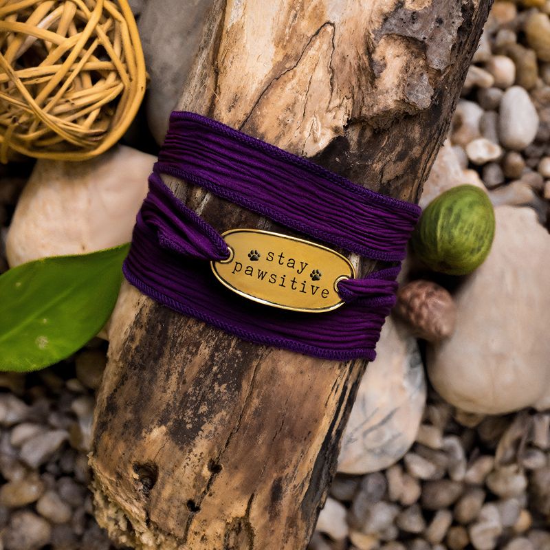 Stay Pawsitive Wrap Bracelet