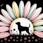 Sunset Flower Paw Print Tee