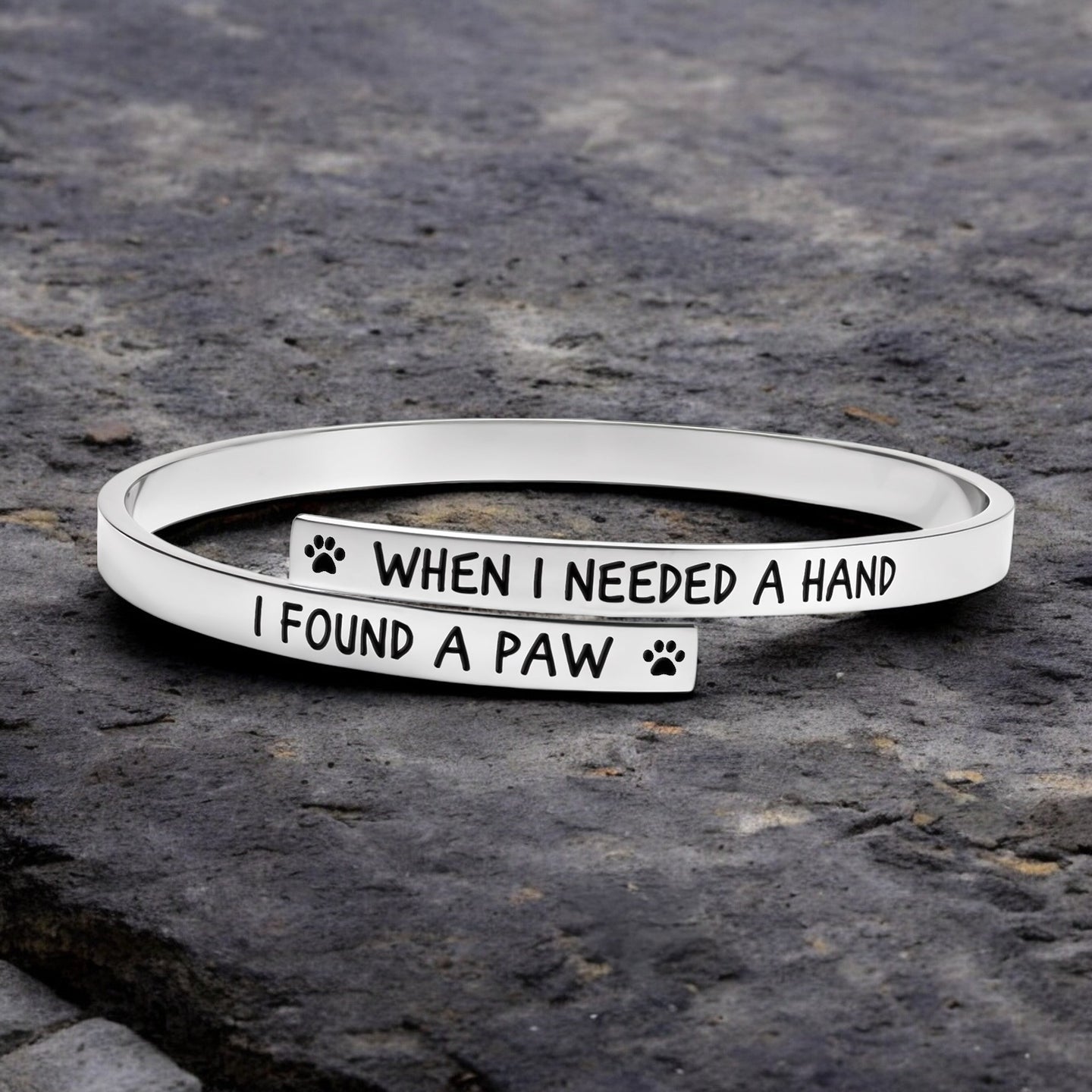I Found a Paw Twist Bracelet