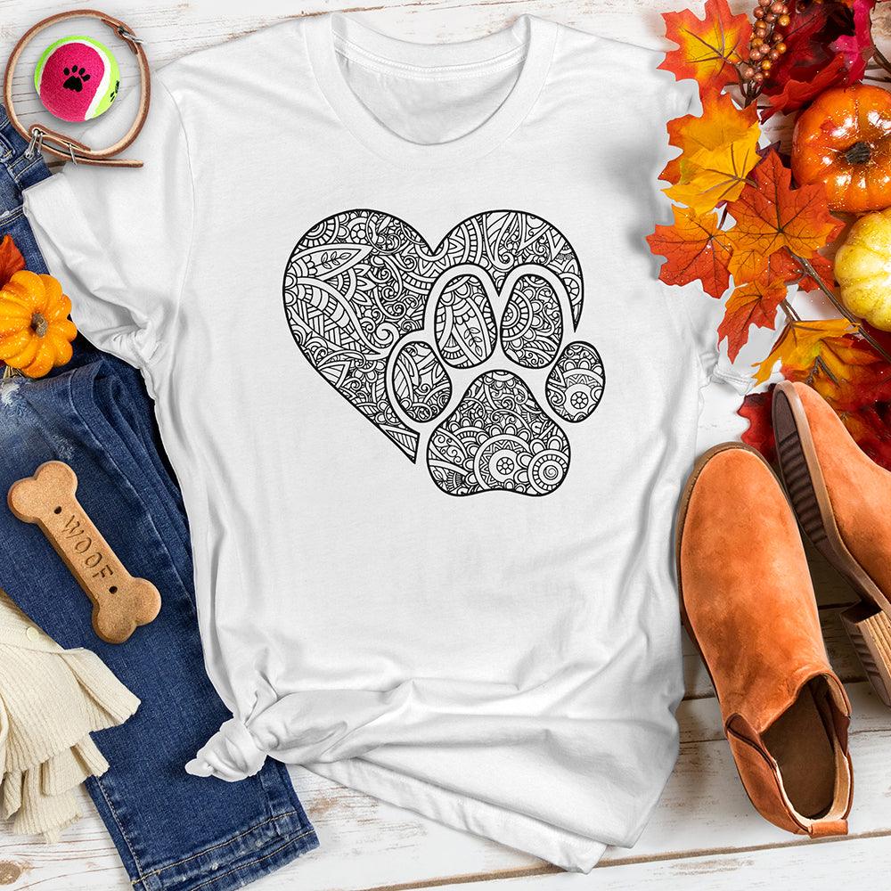 Heart Paw Mandala Tee