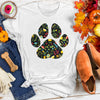 Floral Paw Print Tee