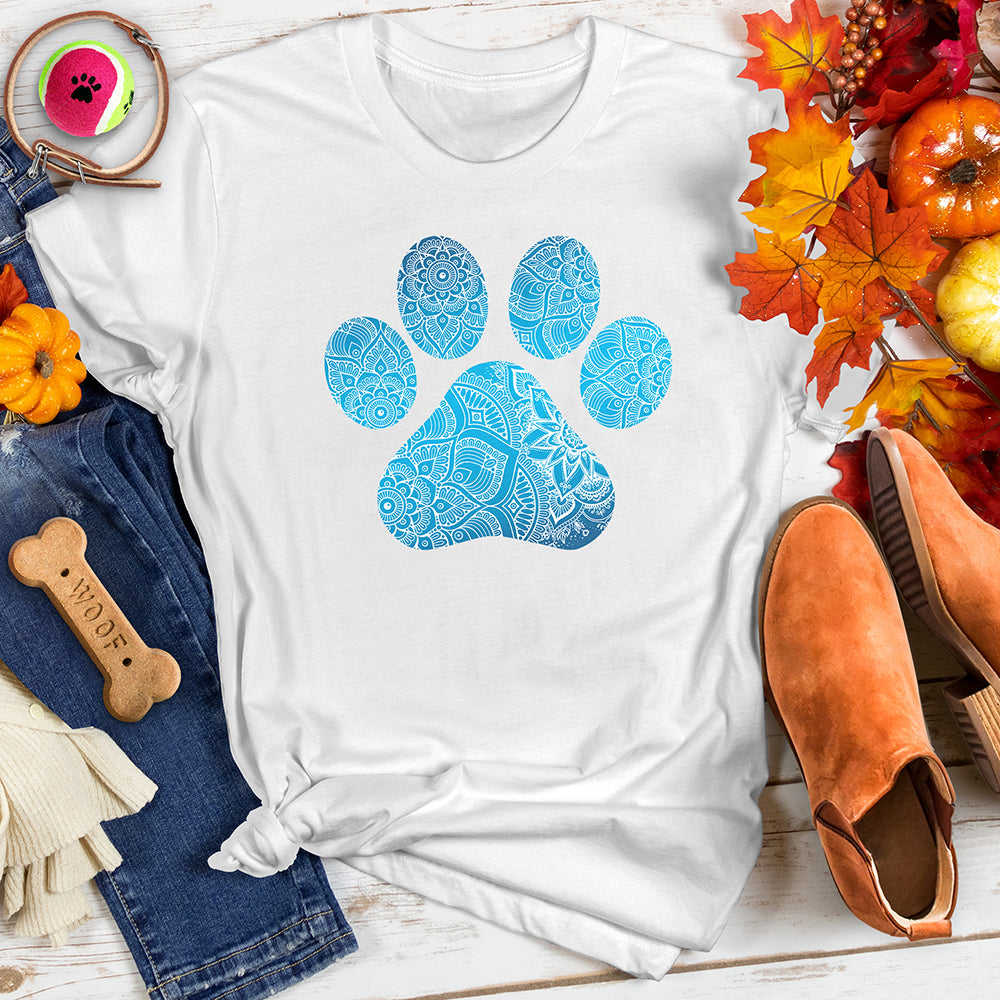 Mandala Pattern Paw Tee