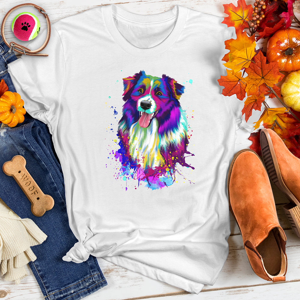 Artistic Puppy Print Tee