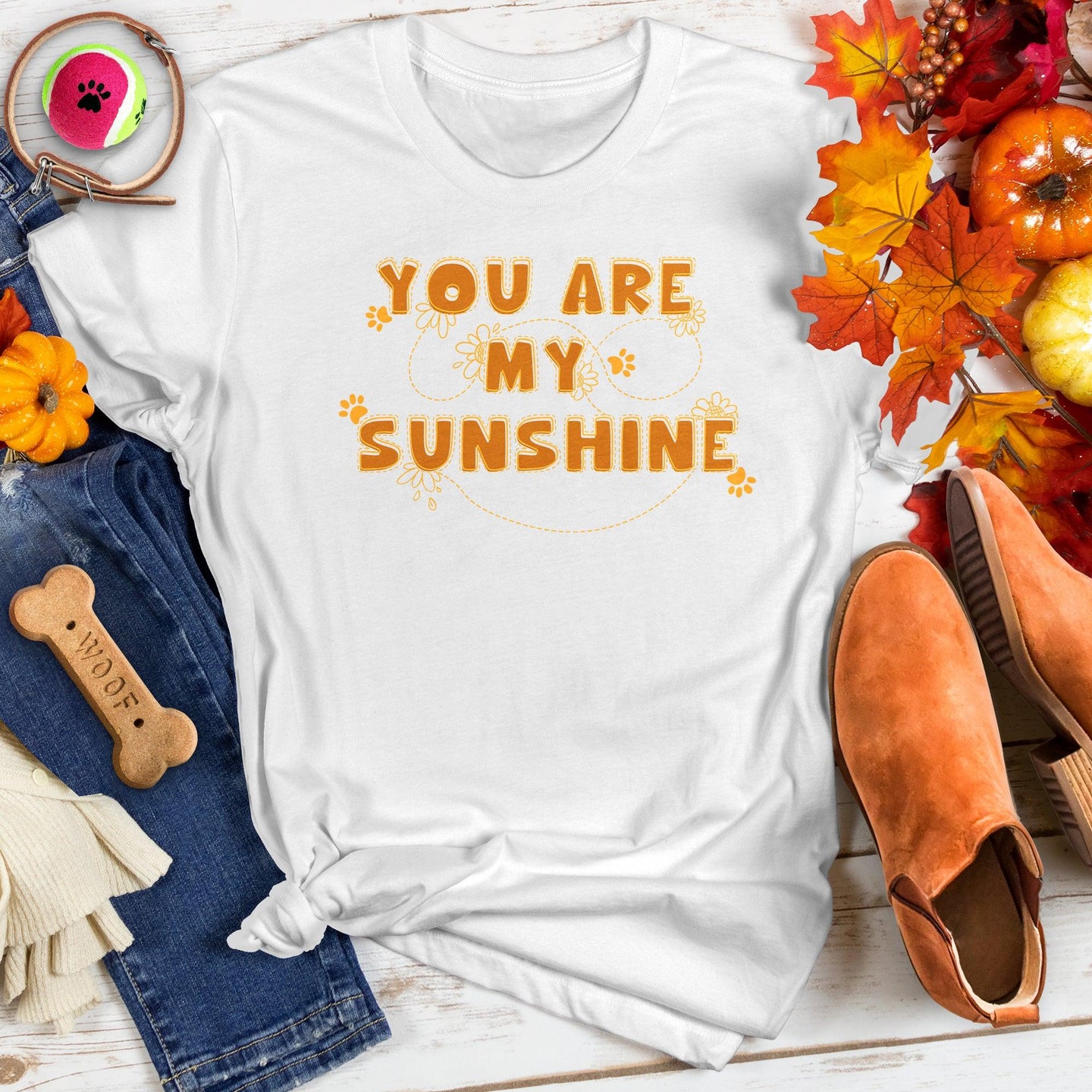 You Are My Sunshine Paws Tee