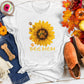 Dog Mom Sunflower Tee