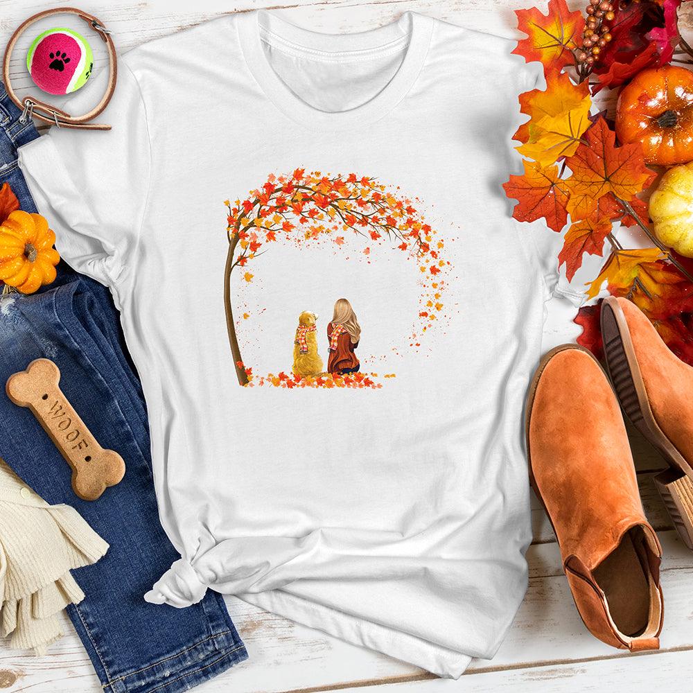 Pumpkin Latte Fall Dog Tee