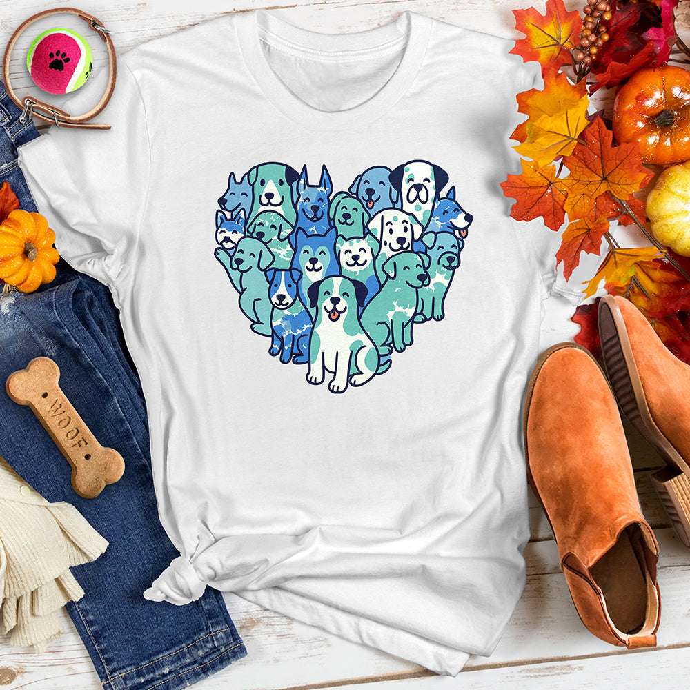 Heart Shaped Dog Tee