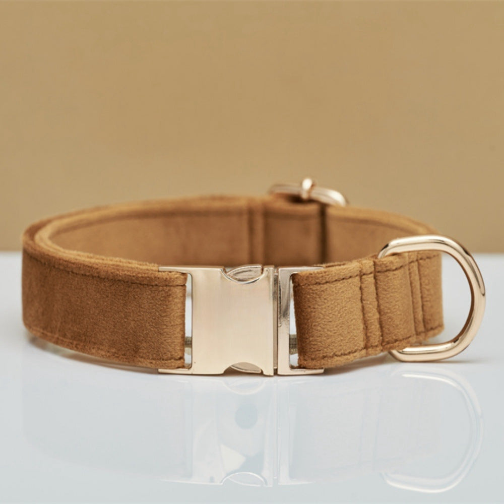 Velvet Dog Collar & Leash