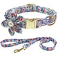 Pearl Flower Patterned Collar & Leash
