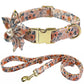 Pearl Flower Patterned Collar & Leash