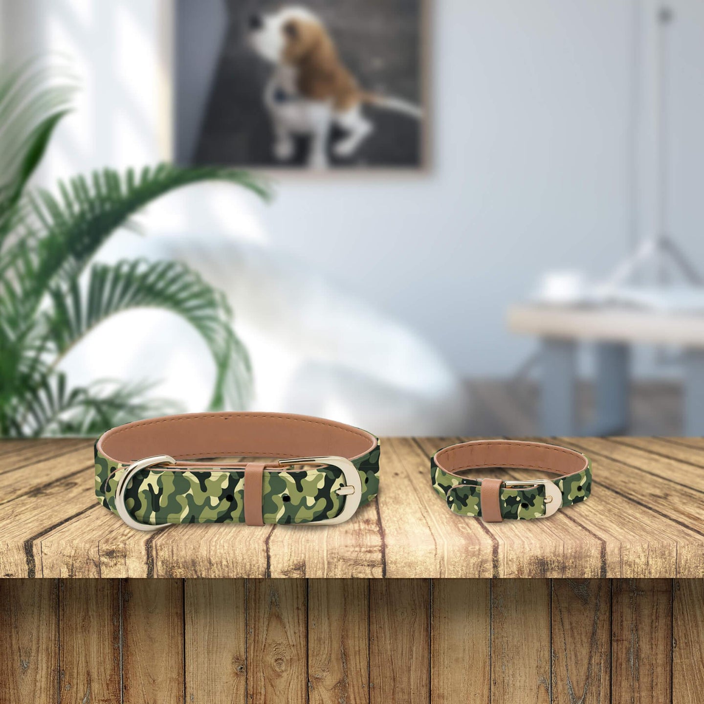 Camo Collar and Bracelet Set