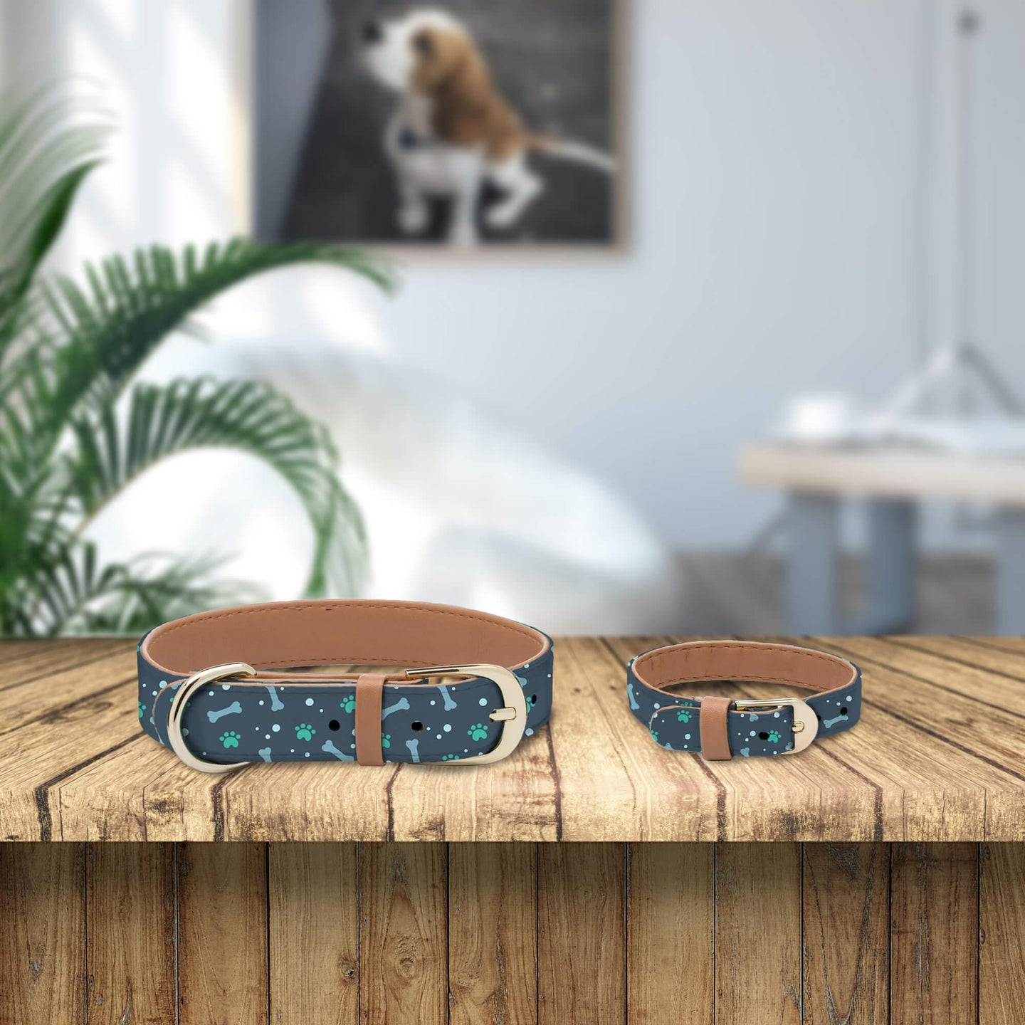 Bone Paw Collar and Bracelet Set