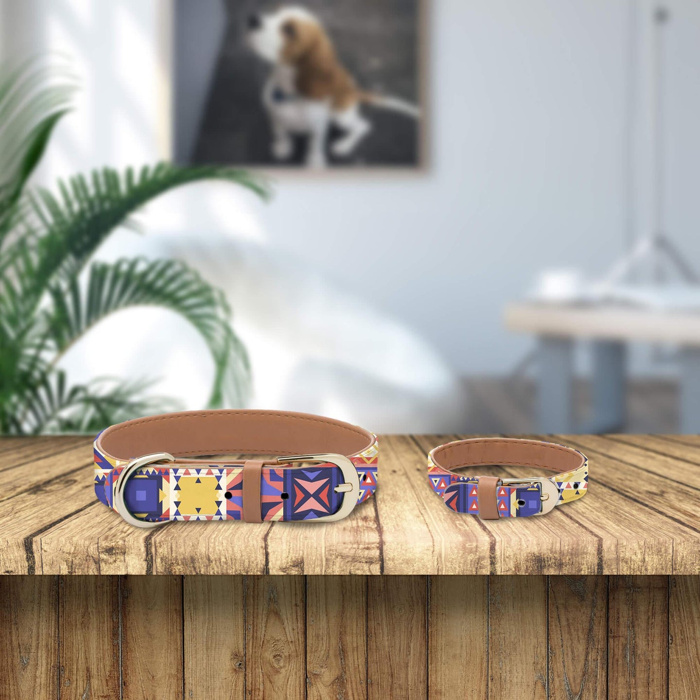 Colorful Shapes Collar and Bracelet Set