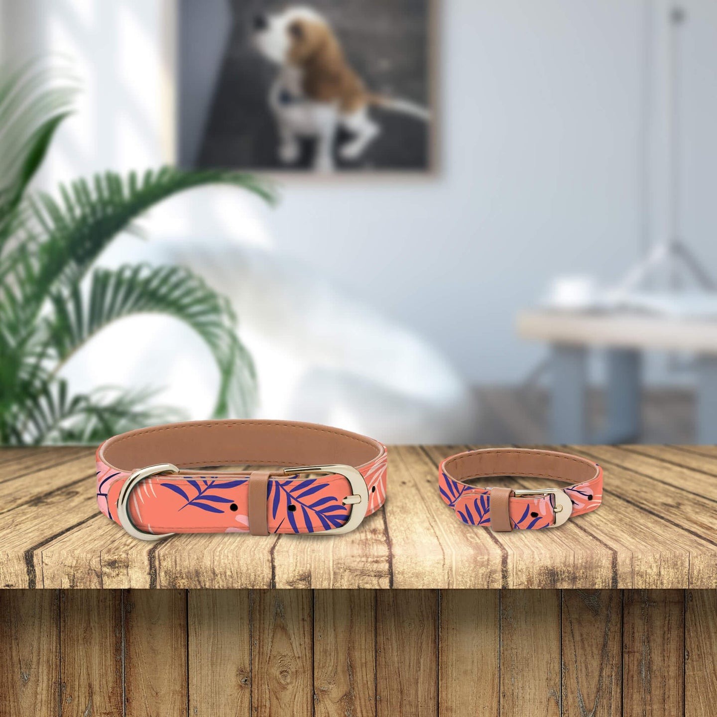 Terracotta Flowers Collar and Bracelet Set