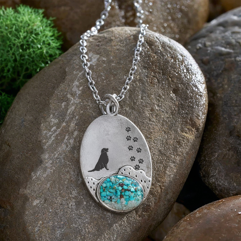 Guiding Pawprints Necklace