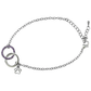 Amethyst Aura Paw Link Bracelet