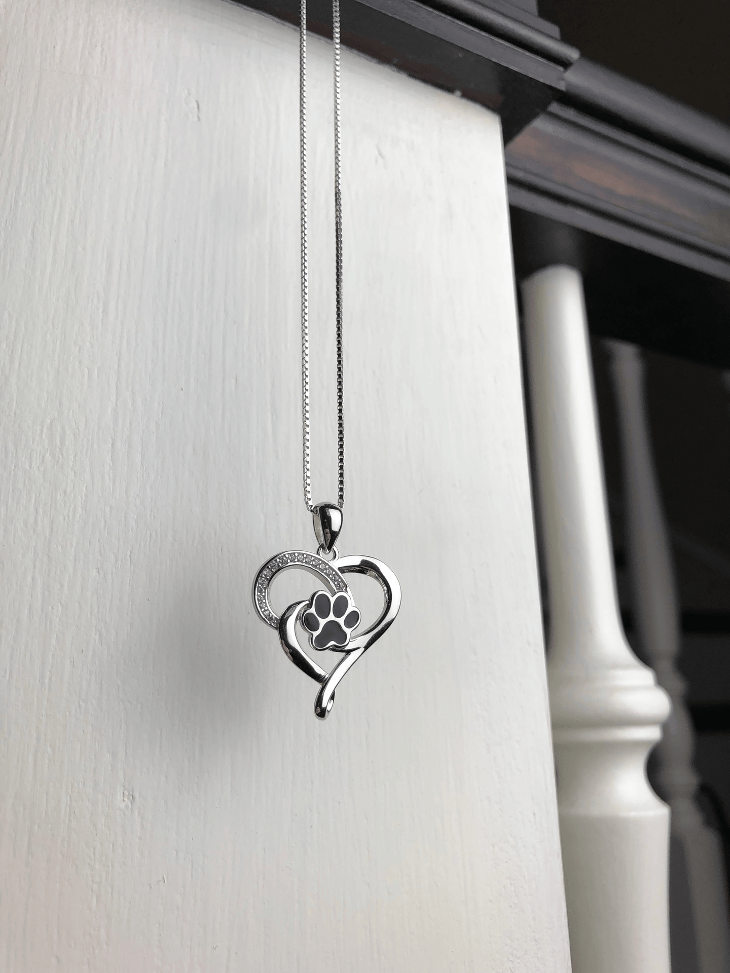 Infinite Heart Paw Necklace