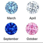 Gold Paw Birthstone Rings