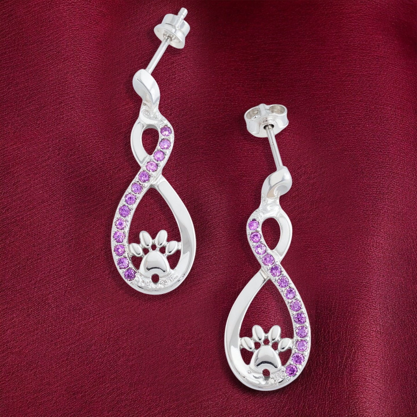 Infinite Love Amethyst Earrings
